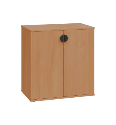 TN 2 - 7D kancelářská skříň, 2-dveřová, 750x720x400, buk royal